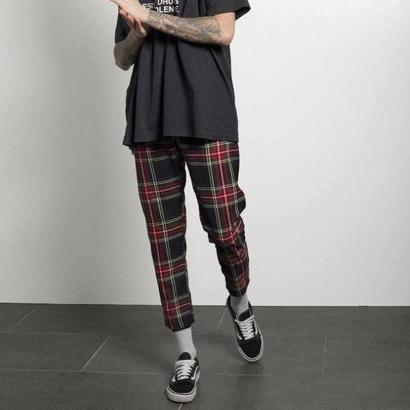 love too true Pants - LTT Karolina Tartan Cropped Trousers